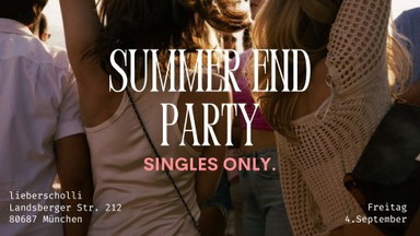 End of Summer Single Party in München 🏖️🎶