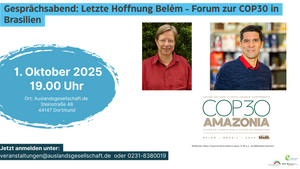 Gesprächsabend: Letzte Hoffnung Belém - Forum zur COP30 in Brasilien