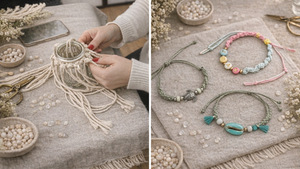 DIY Makramee Windlichter / Armbänder @ Yachtklub FFM (de/en)