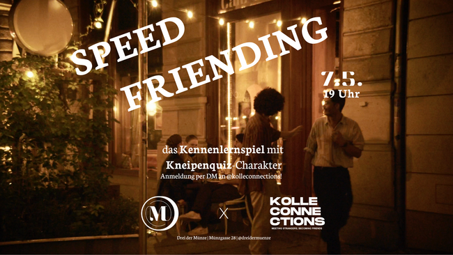 Speedfriending in der Münze