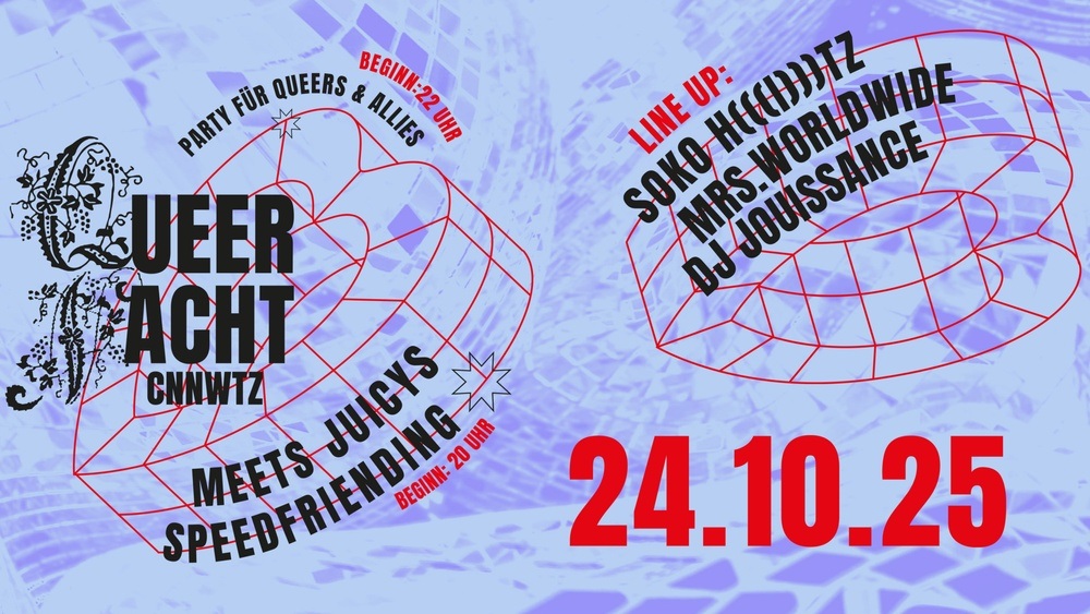 Juicy Speedfriending x Queer Nach(t) CNNWTZ – Oktober Edition