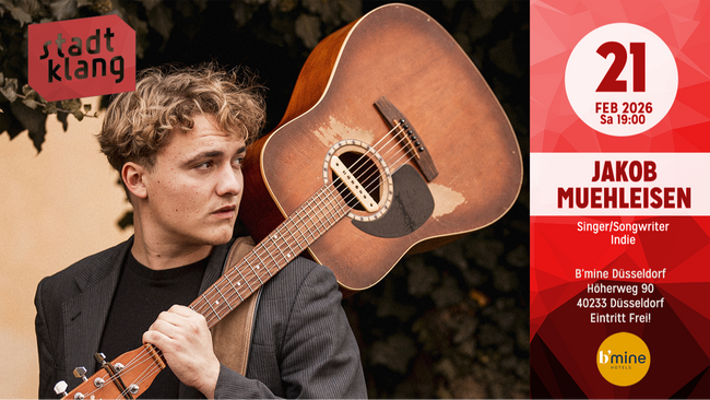 «stadtklang» mit JAKOB MUEHLEISEN | live @ b’mine, Düsseldorf