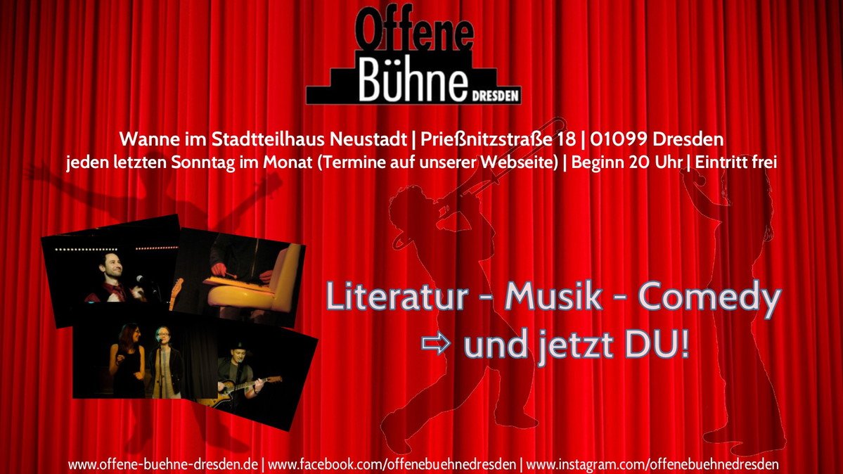 Titelbild der Veranstaltung Offene Bühne Dresden