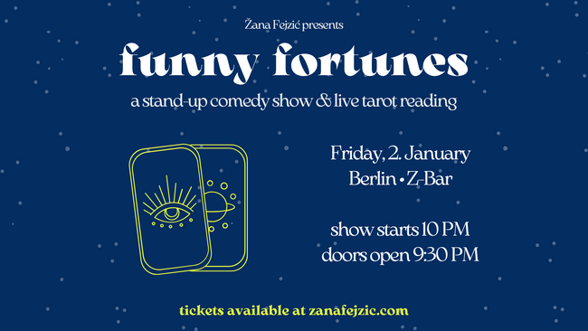 Funny Fortunes: A Stand-Up Comedy Show & Live Tarot Reading (Berlin Mitte)