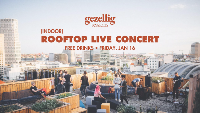 Indoor Rooftop Concert (free drinks)