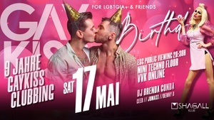 GAYKISS CLUBBING - 9 YEARS BIRTHDAY & ESC PUBLIC VIEWING