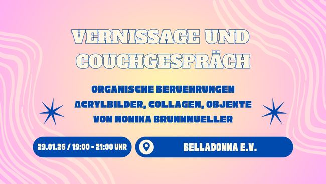 Vernissage und Couchgespräch: Organische Berührungen