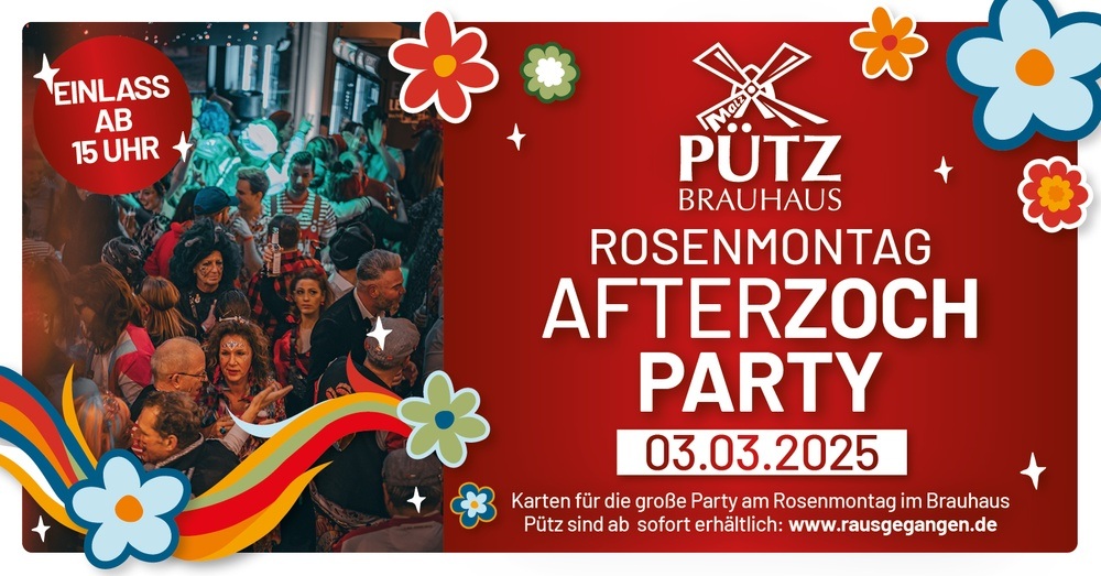 AFTERZOCHPARTY - Rosenmontag im Brauhaus Pütz