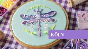 The Iridescent Dragonfly: Beads and Sequins Embroidery in Köln