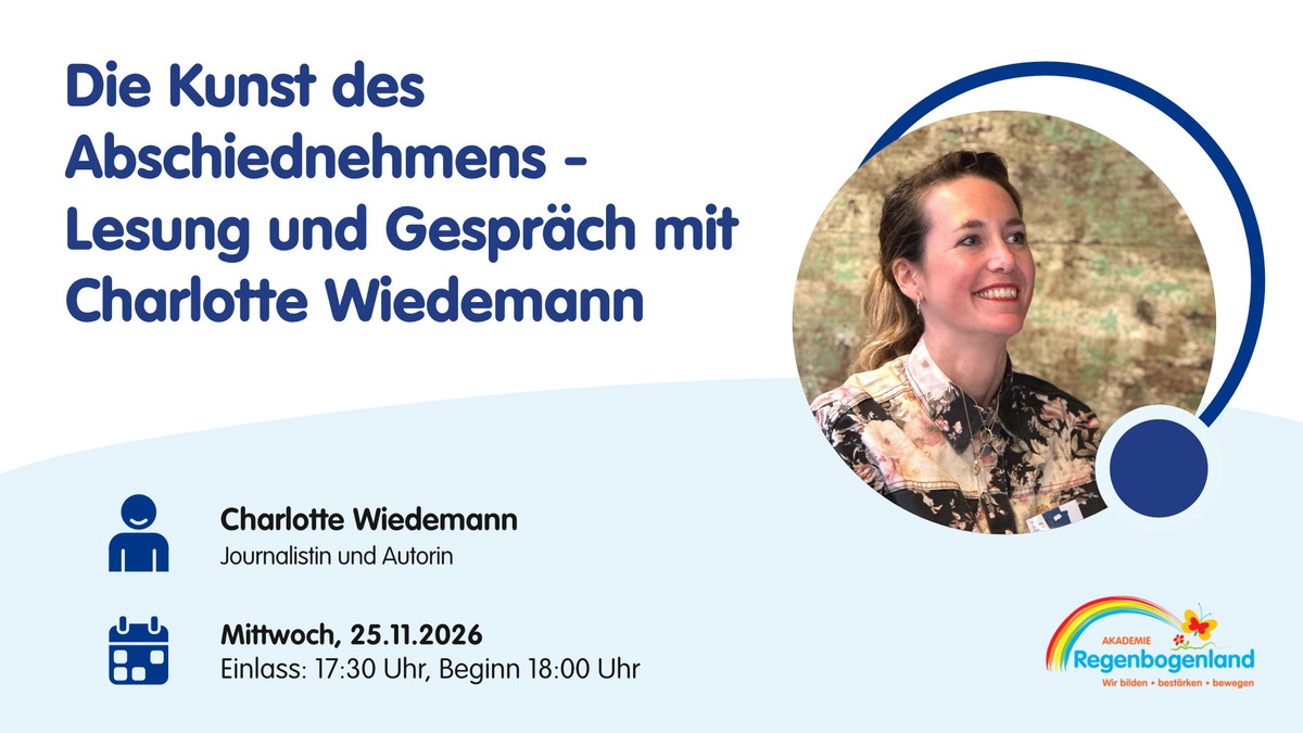 Die Kunst des Abschiednehmens - Lesung und Gespräch mit Charlotte Wiedemann