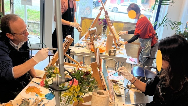 Ölmalerei Abstrakt Kunst Workshop Hamburg, JGA, Retreat