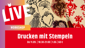Workshop: Drucken mit selbstgeschnitzten Stempeln