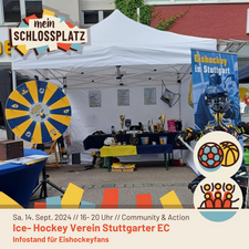 Infostand des Ice-Hockey Verein Stuttgarter EC - Rebels