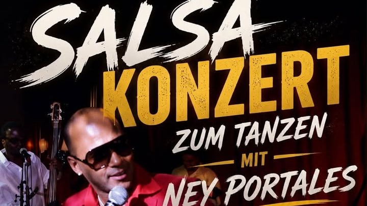Titelbild der Veranstaltung Salsa zum Tanzen mit Live Musik von Ney Portales