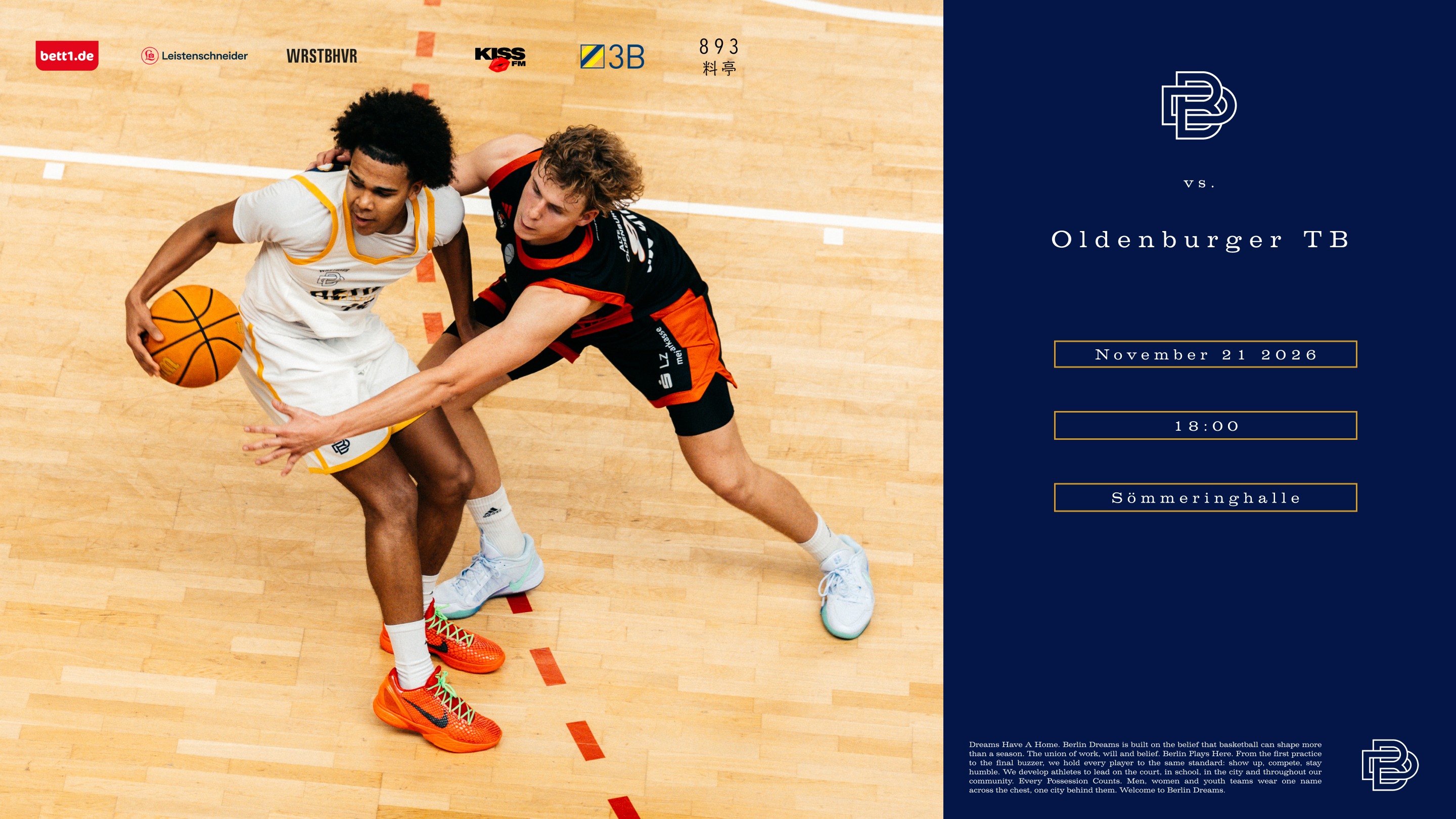Berlin Dreams vs Oldenburger TB