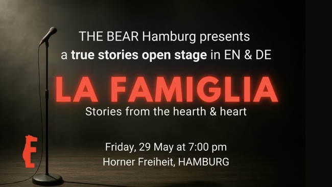 LA FAMIGLIA: true personal stories in on stage, held by music (in EN & DE)