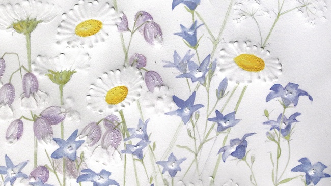 Freies Prägen von Papier – Millefleur