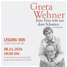 Greta Wehner, eine Frau tritt aus dem Schatten