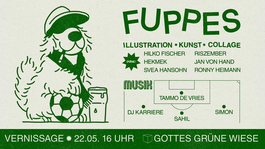 Vernisage: FUPPES - Illustration, Kunst, Collage & Musik