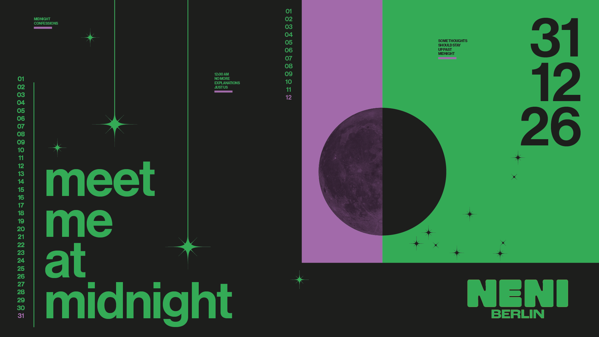 New Year's Eve at NENI || meet me at midnight.