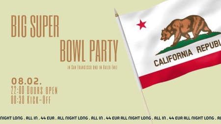 BIG SUPER BOWL PARTY @ HALLO EMIL. 📍