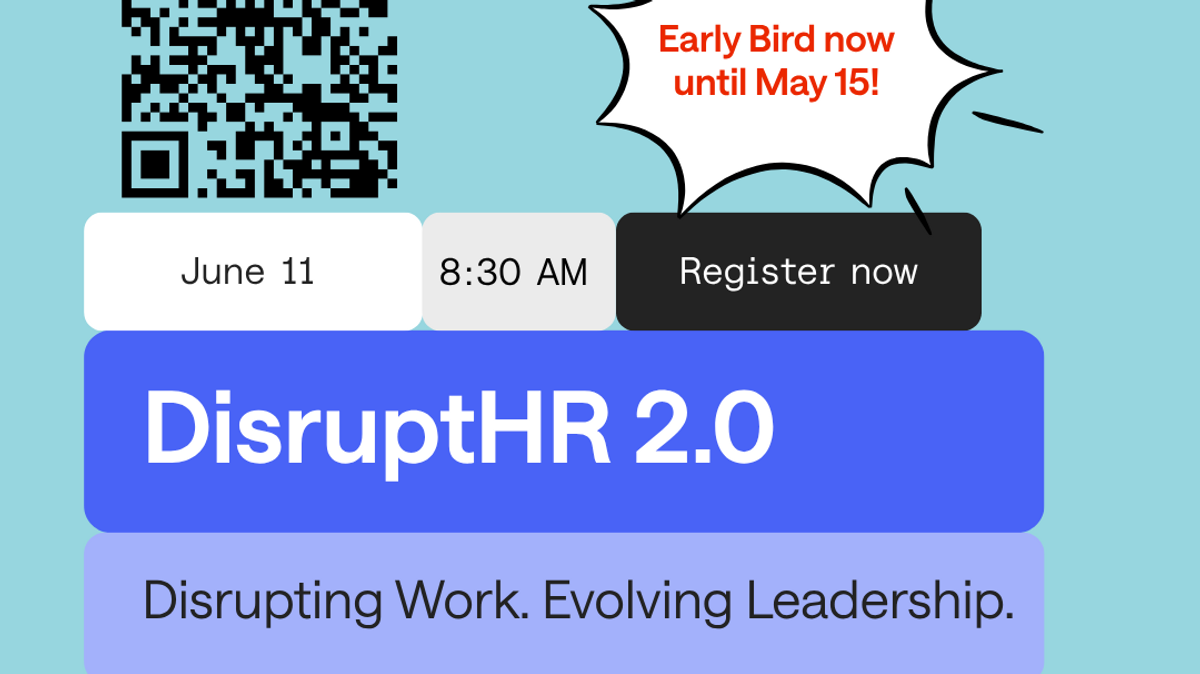 EARLY BIRD TICKETS - DisruptHR Hamburg 2.0