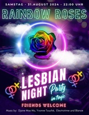 RAINBOW ROSES - LESBIAN NIGHT -  FRIENDS WELCOME 🌈🌹