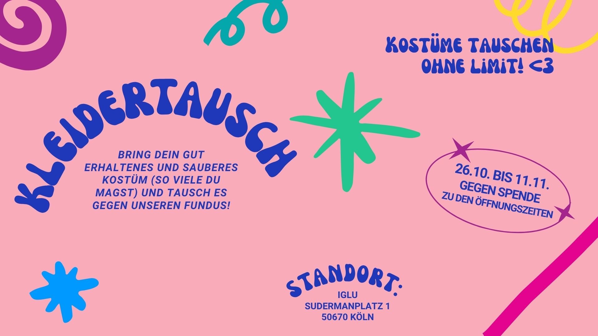 Karnevals-Kostüm-Tausch im IGLU!
