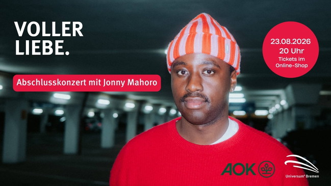 Live-Konzert: Jonny Mahoro im Universum Bremen