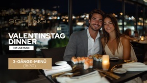 3-Gänge-Menü Valentinstag Dinner Mit Live Musik in der Schilling Roofbar Heidelberg