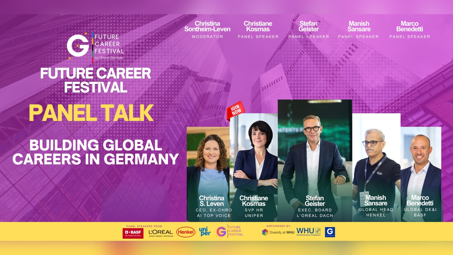 Global Talent, Local Success: Building Global Careers in Germany Panel Talk - Future Career Festival Programm