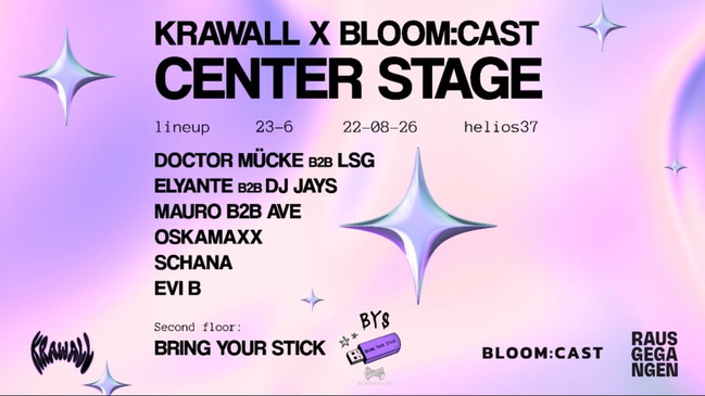 CENTER STAGE IM HELIOS37 PRES. BY KRAWALL & BLOOM:CAST