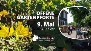 Offene Gartenpforte im nördlichen Rheinland