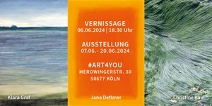 Vernissage zur Gemeinschaftsausstellung Klara Graf, Christine Kaul und Jana Dettmer
