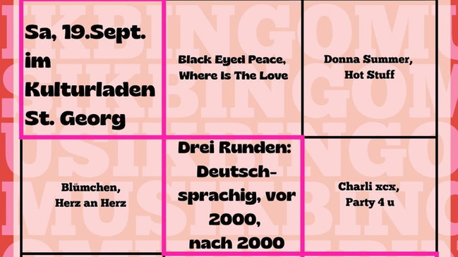 STUUV MOOD #Musik-Bingo