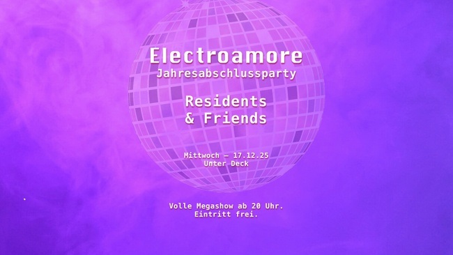 Electroamore Jahresabschlussparty