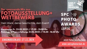 EARLY BIRD EINSENDESCHLUSS: SPC Photo Awards Leipzig - Mai 2025