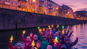 Lampionfahrt auf Leipzigs Wasserstraßen