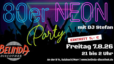✨ 80er Neonparty – Blacklight, Beats & bunte Outfits!