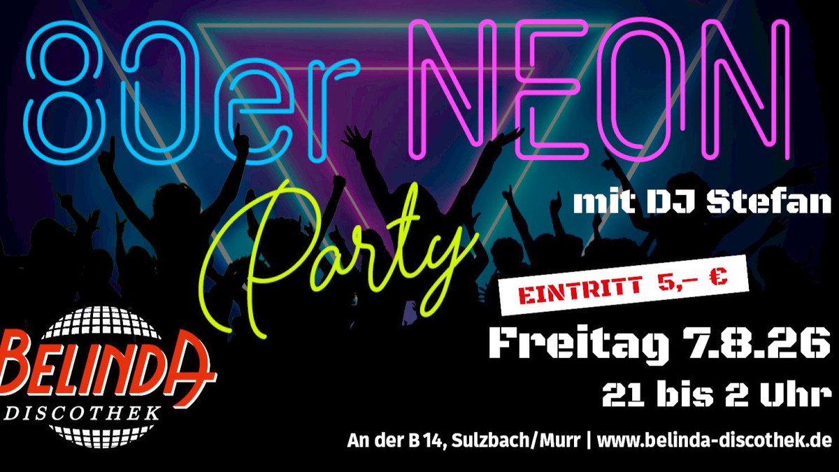 ✨ 80er Neonparty – Blacklight, Beats & bunte Outfits!