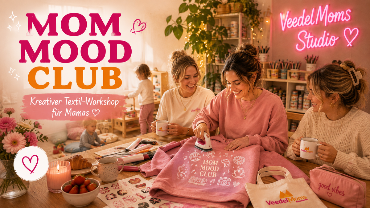 Titelbild der Veranstaltung VeedelMoms x MAMAZING // MOM MOOD CLUB – Gestalte dein persönliches MOM MOOD Piece 🩷