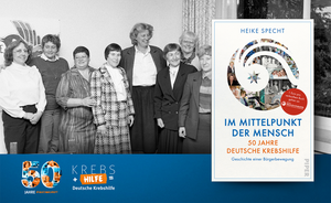 Podiumsgespräch & Lesung „Im Mittelpunkt der Mensch – 50 Jahre Deutsche Krebshilfe“