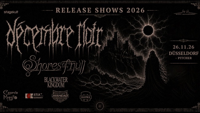 DÉCEMBRE NOIR + SHORES OF NULL + BLACKWATER KINGDOM