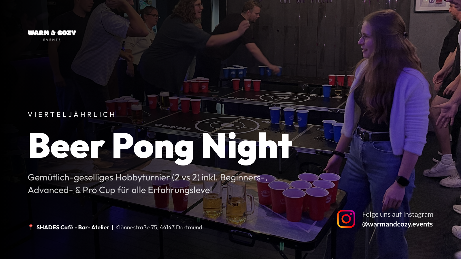 Beer Pong Night (2 vs 2)