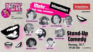 BESTE Comedy klimatisiert! Stand up in der BESTE Bar im Wedding direkt am Leopoldplatz 19:30 Uhr