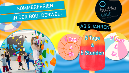 Sommerferienprogramm für Kinder in der Boulderwelt