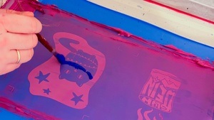 Weihnachtskarten Siebdruck-Workshop