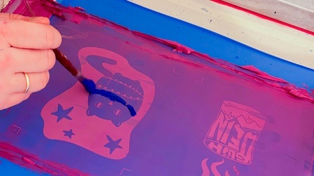 Weihnachtskarten Siebdruck-Workshop