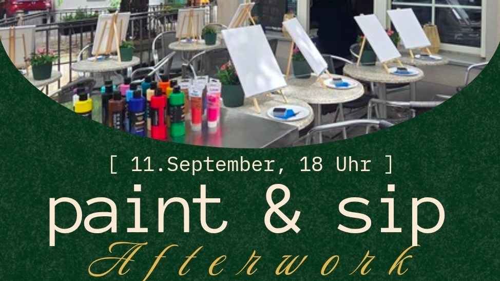 Titelbild der Veranstaltung Paint & Sip Afterwork Augsburg