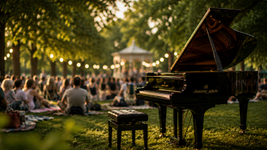 Piano im Park